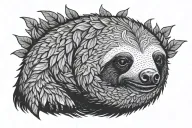 Sin of laziness ( sin of sloth) but repesent it not by sloth  tattoo design idea
