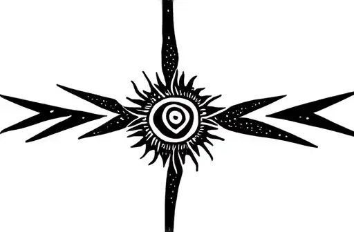"Aztec sun" tattoo design idea