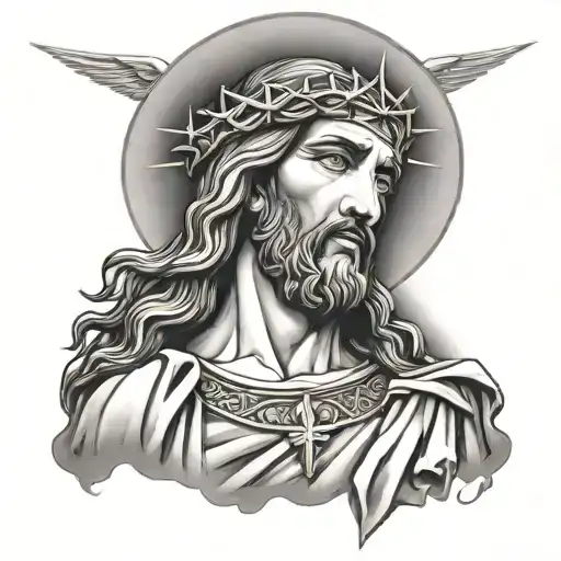 jojo jesus christ tattoo design idea