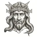 jojo jesus christ tattoo design idea