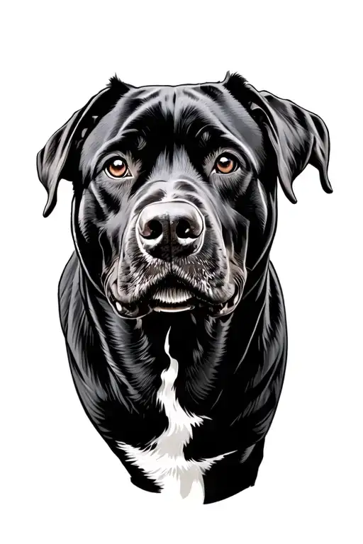 Rottweiler Dog tattoo design idea