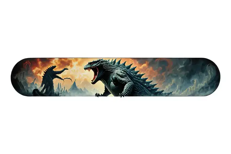 Godzilla tattoo design idea