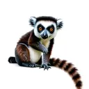 "Leiann" Ring tailed lemur tattoo design idea