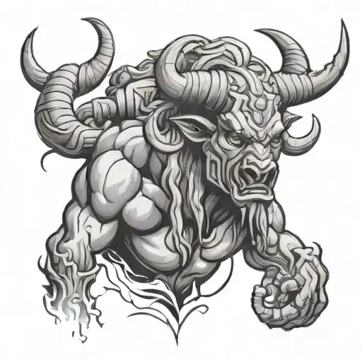 Minotaur tattoo design idea
