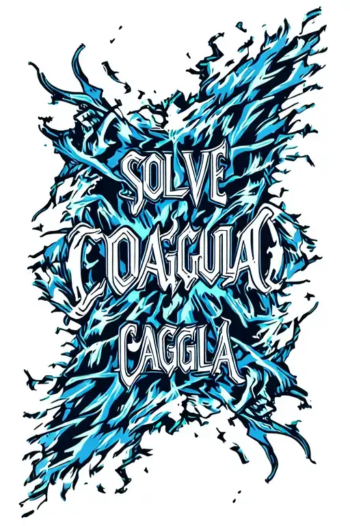 "SOLVE COAGULA" BELIAL with winds tattoo design idea