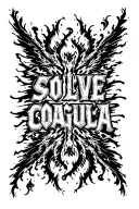 "SOLVE COAGULA" BELIAL with winds tattoo design idea