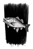 rainbow trout tattoo design idea