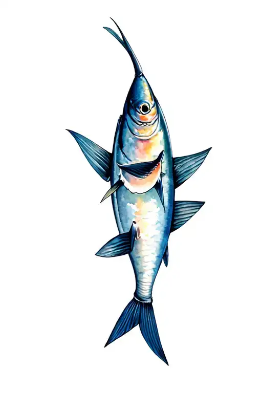 Bluefin Tuna tattoo design idea