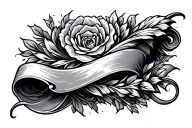 scroll tattoo design idea