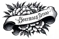 scroll tattoo design idea