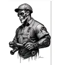 Machinist tattoo design idea