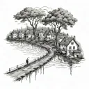 I passed through floods, sorrows and storms, I informed the whole city about your presence tattoo design idea