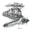 I passed through floods, sorrows and storms, I informed the whole city about your presence tattoo design idea