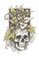 Vine tattoo design idea