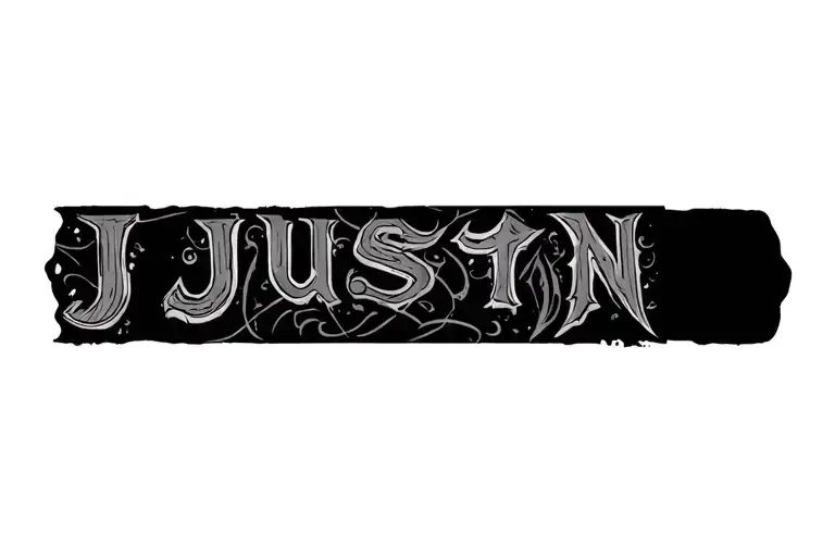 Justin tattoo design idea