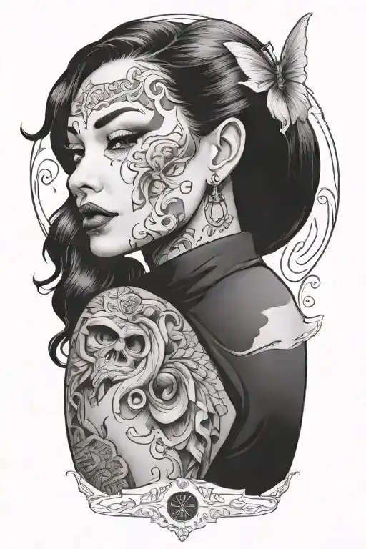 alexis kanji tattoo design idea