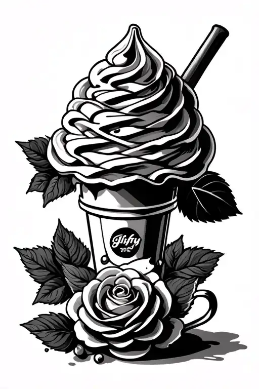 ice cream red roses jiffy peanut butter folgers coffee tattoo design idea