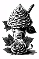 ice cream red roses jiffy peanut butter folgers coffee tattoo design idea