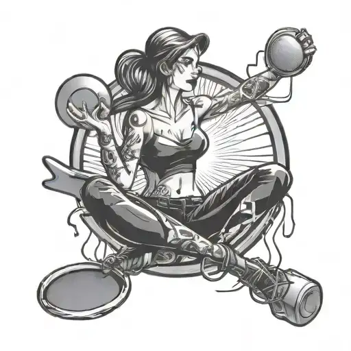 "Frisbee whore" tattoo design idea