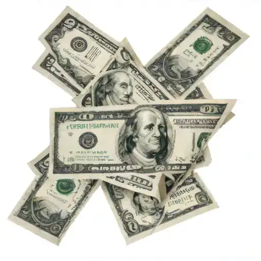 100 dollar bills tattoo design idea