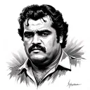 Pablo Escobar tattoo design idea