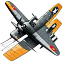 wwii aircraft flying tattoo design idea