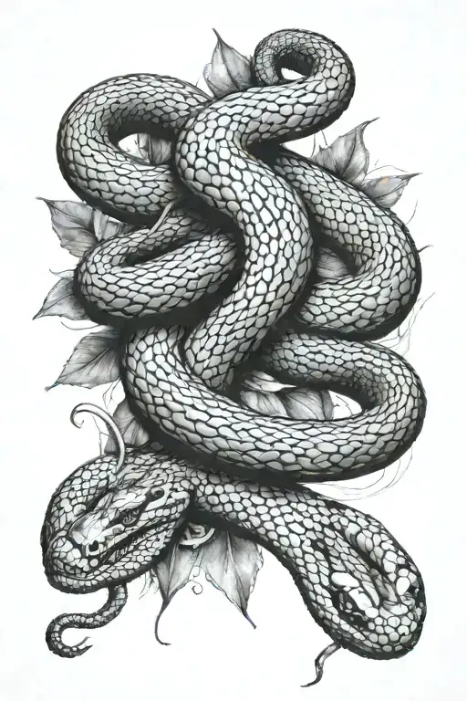 A tatto of a snake starting with it's tail on my left hand, and then wrapping around my left arm following acroos my Che tattoo design idea