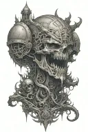 Elden Ring tank build tattoo design idea