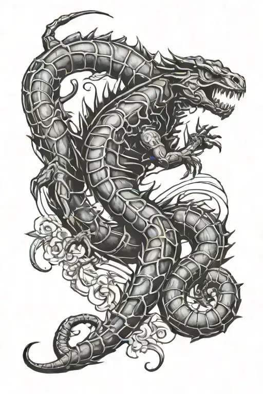 Scorpio + The Sin of Greed tattoo design idea