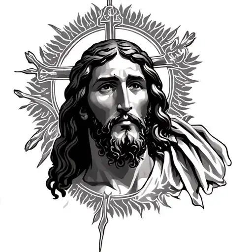Abide in Christ Jesus tattoo design idea