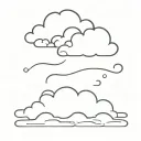 small cloud artwork tattoo design idea