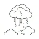 small cloud artwork tattoo design idea