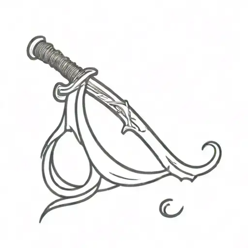 bloody scythe  tattoo design idea