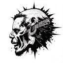 A linkin park logo which shows the incompleteness from band members from the past but also embracing the new era tattoo design idea