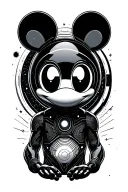 deadmau5 in space tattoo design idea