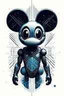 deadmau5 in space tattoo design idea