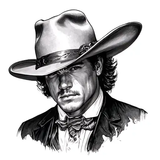 doc holiday Val kilmer tattoo design idea
