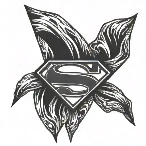 Superman logo tattoo design idea