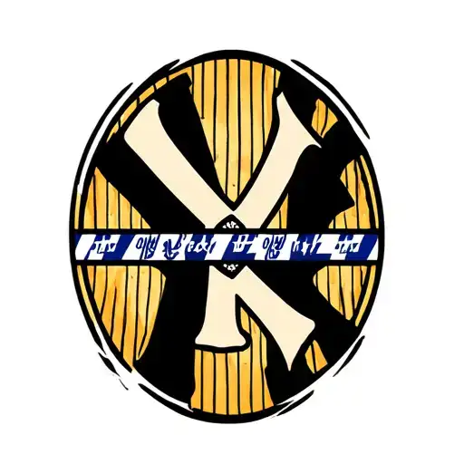 Yankees Pinstripes with a Police Line:Integrating the Yankees’ pinstripe pattern into a police line design (like the s tattoo design idea