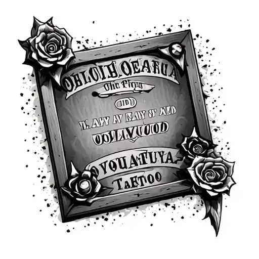 Ouija board board tattoo design idea