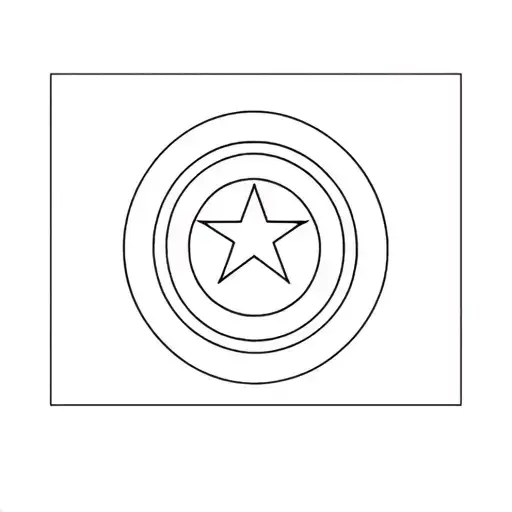 captain america shield tattoo design idea