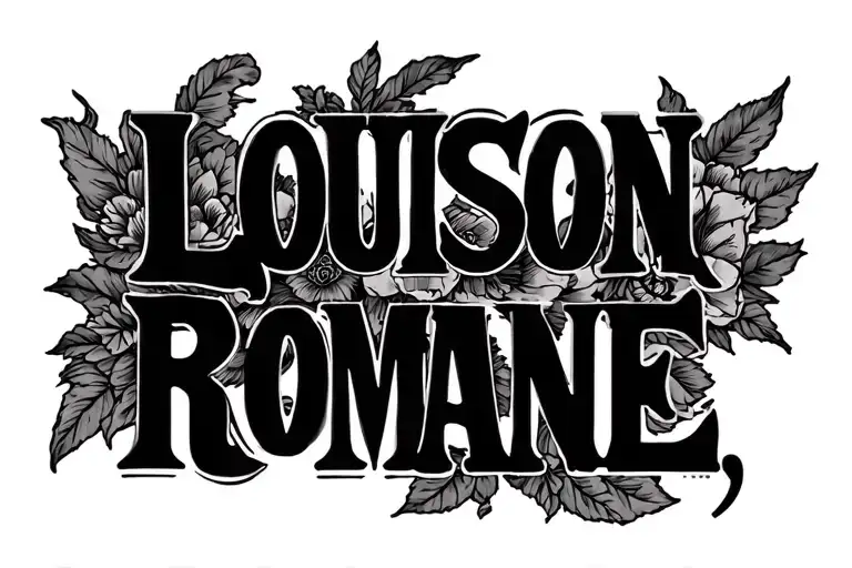 "Louison, Romane" Vicking La Vie tattoo design idea