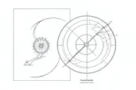 sundial tattoo design idea