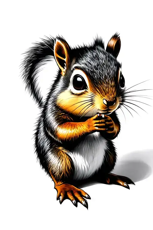 Theodore the chipmunk tattoo design idea