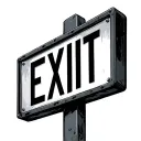 Exit Sign tattoo design idea