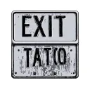 Exit Sign tattoo design idea