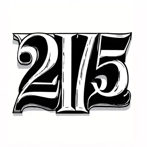 1975 Roman Numerals tattoo design idea