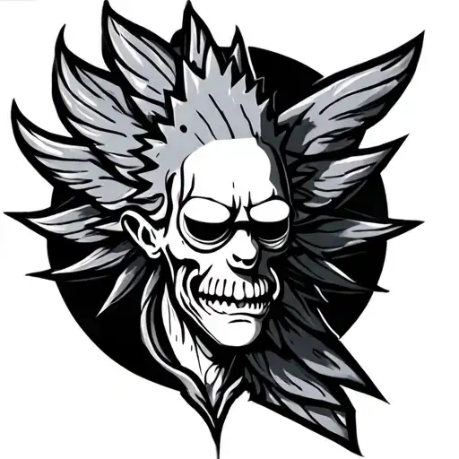 stoner rick 3-d tattoo design idea