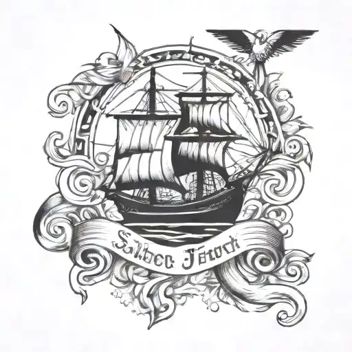 sailor jerry style tattoo design idea