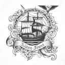 sailor jerry style tattoo design idea